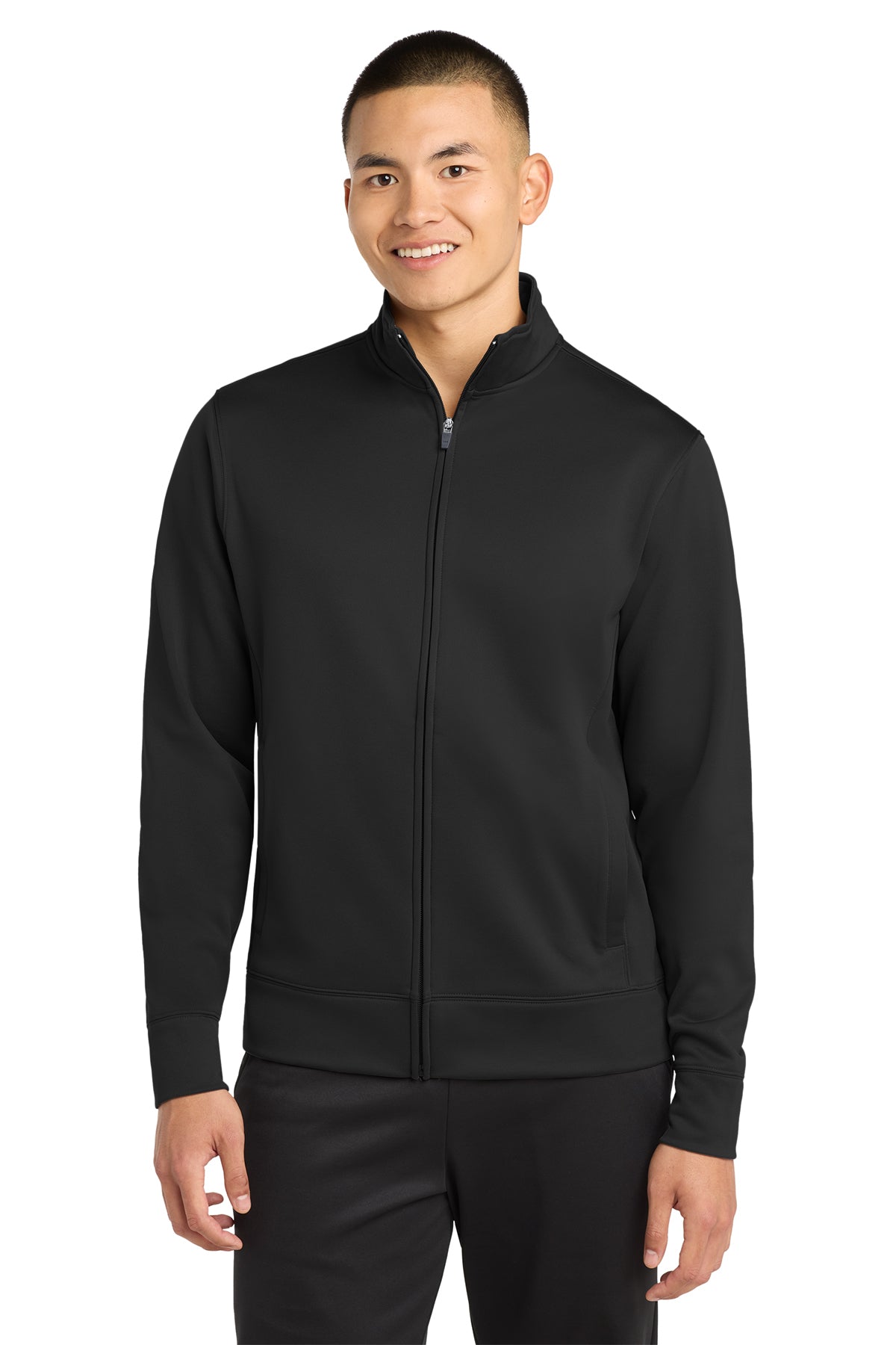 Sport-Tek® Sport-Wick® Fleece Full-Zip Jacket ST241 - Black