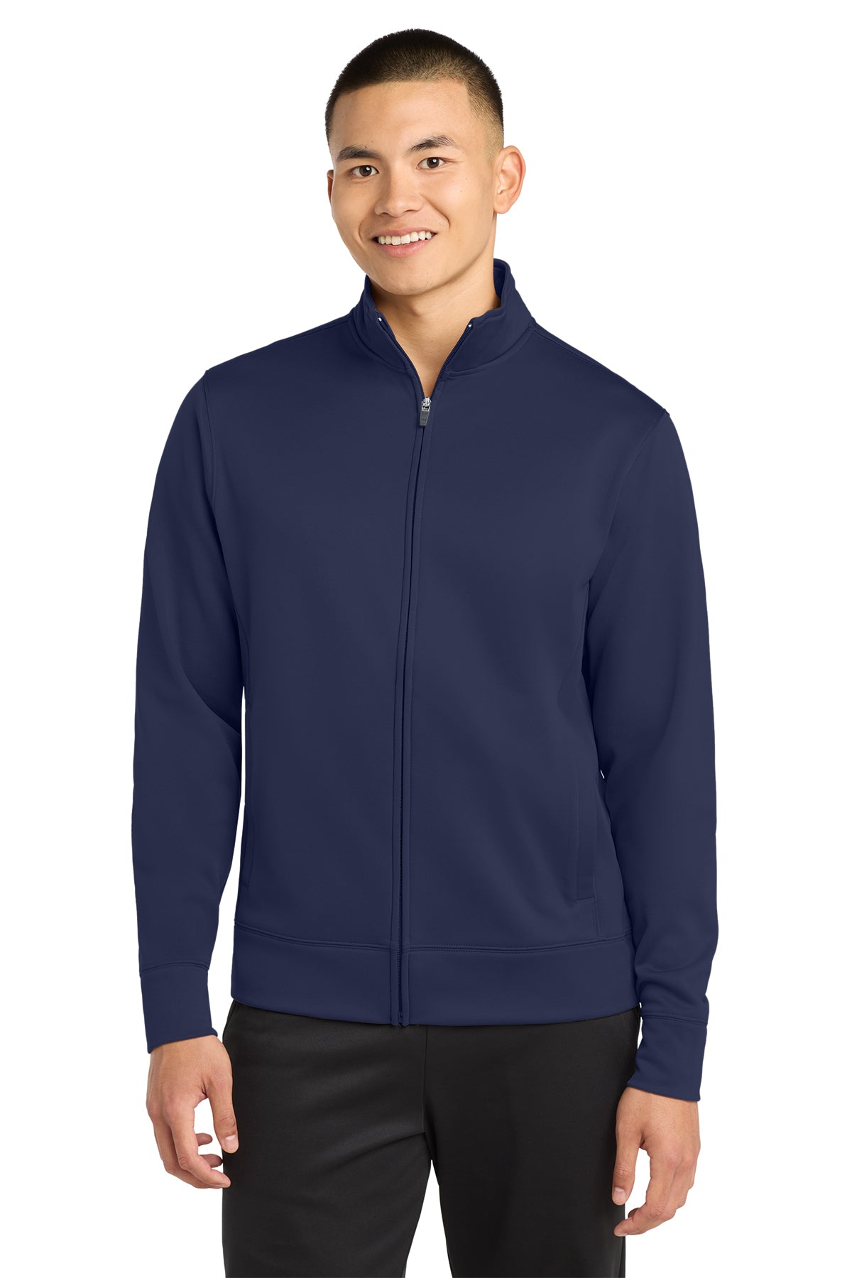 Sport-Tek® Sport-Wick® Fleece Full-Zip Jacket ST241 - Navy