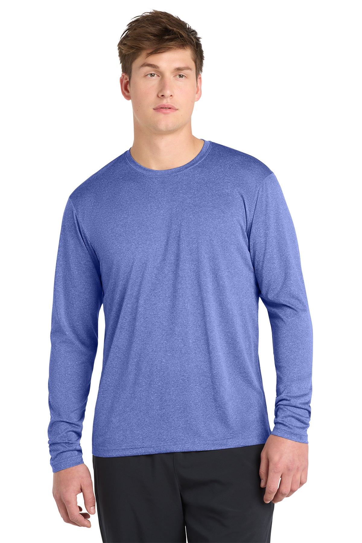 Sport-Tek® Long Sleeve Heather Contender™ Tee ST360LS - True Royal Heather