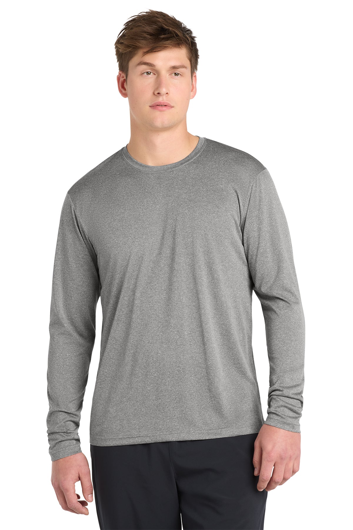 Sport-Tek® Long Sleeve Heather Contender™ Tee ST360LS - Vintage Heather
