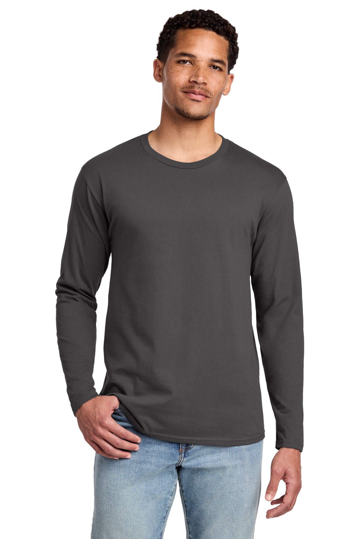 Port & Co® Long Sleeve Fan Favorite® Tee PC450LS - Charcoal