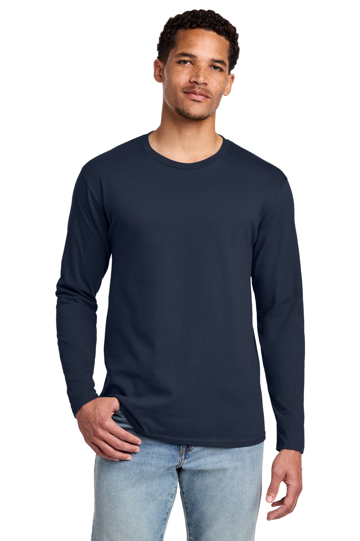 Port & Co® Long Sleeve Fan Favorite® Tee PC450LS - Deep Navy
