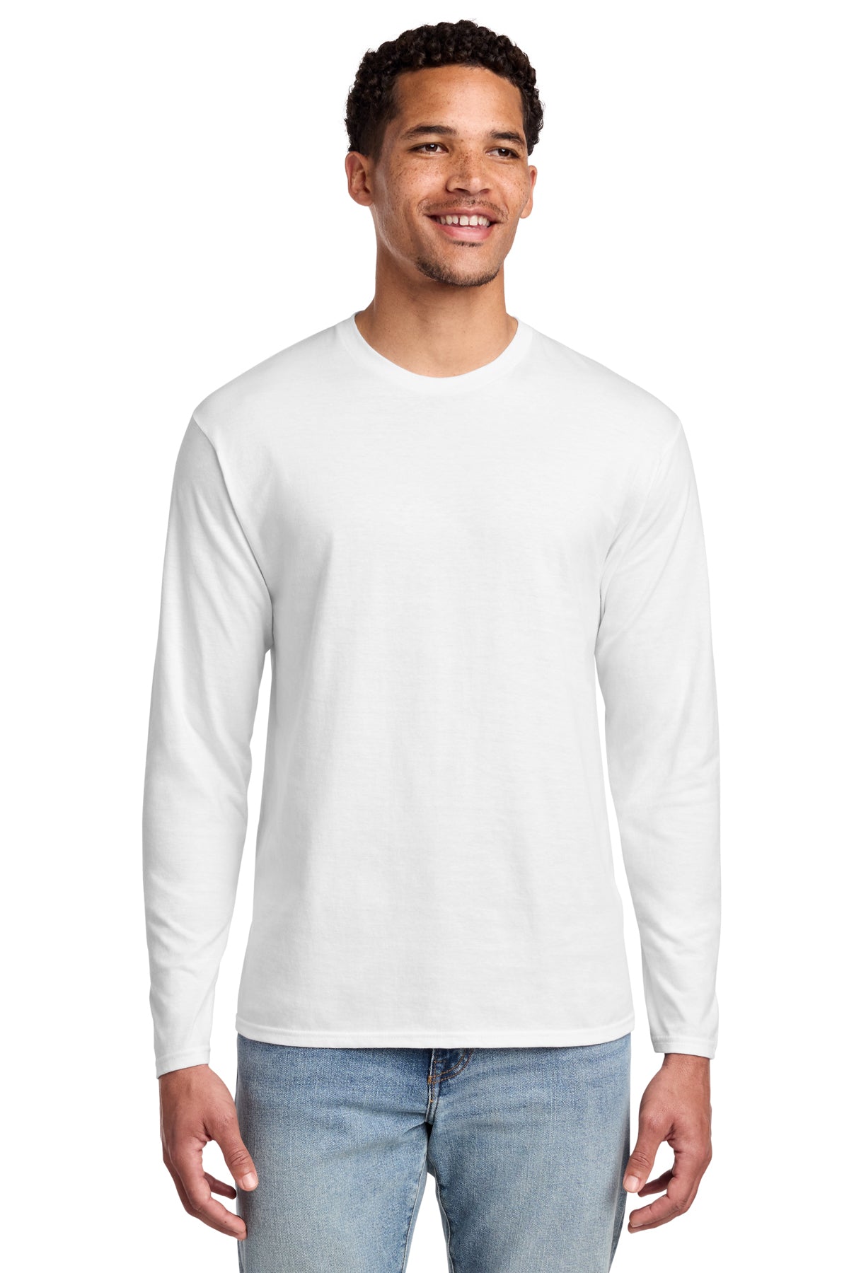 Port & Co® Long Sleeve Fan Favorite® Tee PC450LS - White