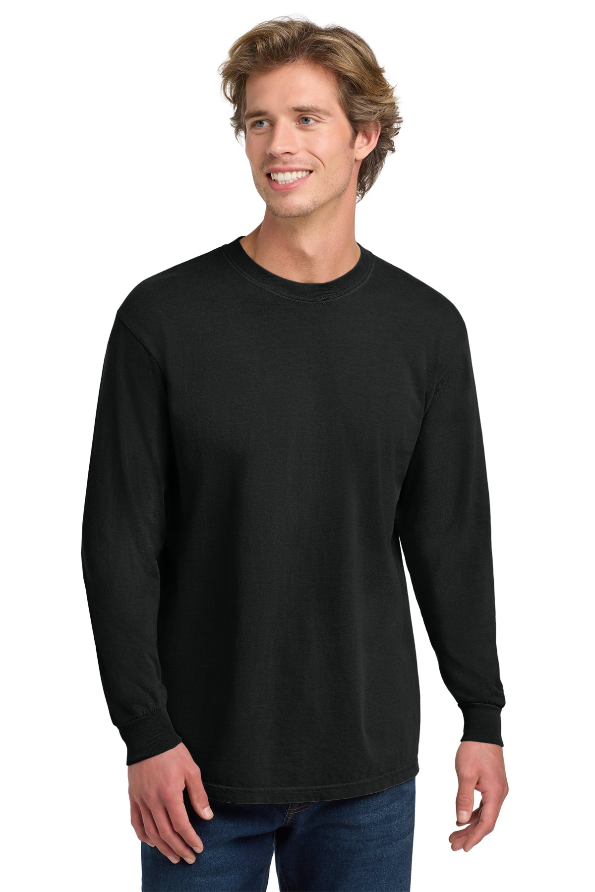 Comfort Colors® Heavyweight Ring Spun Long Sleeve Tee 6014 - Black
