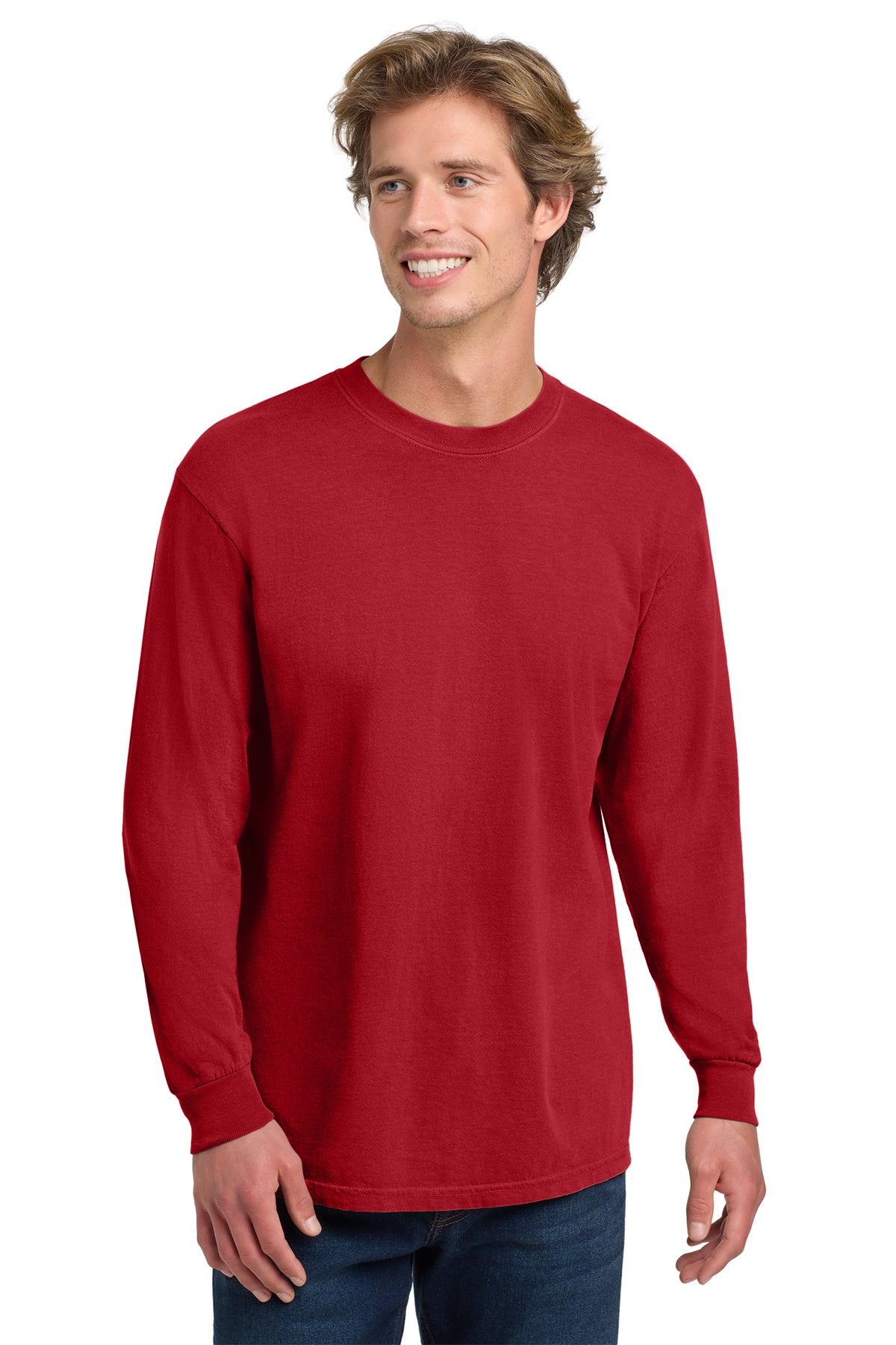 Comfort Colors® Heavyweight Ring Spun Long Sleeve Tee 6014 - Red