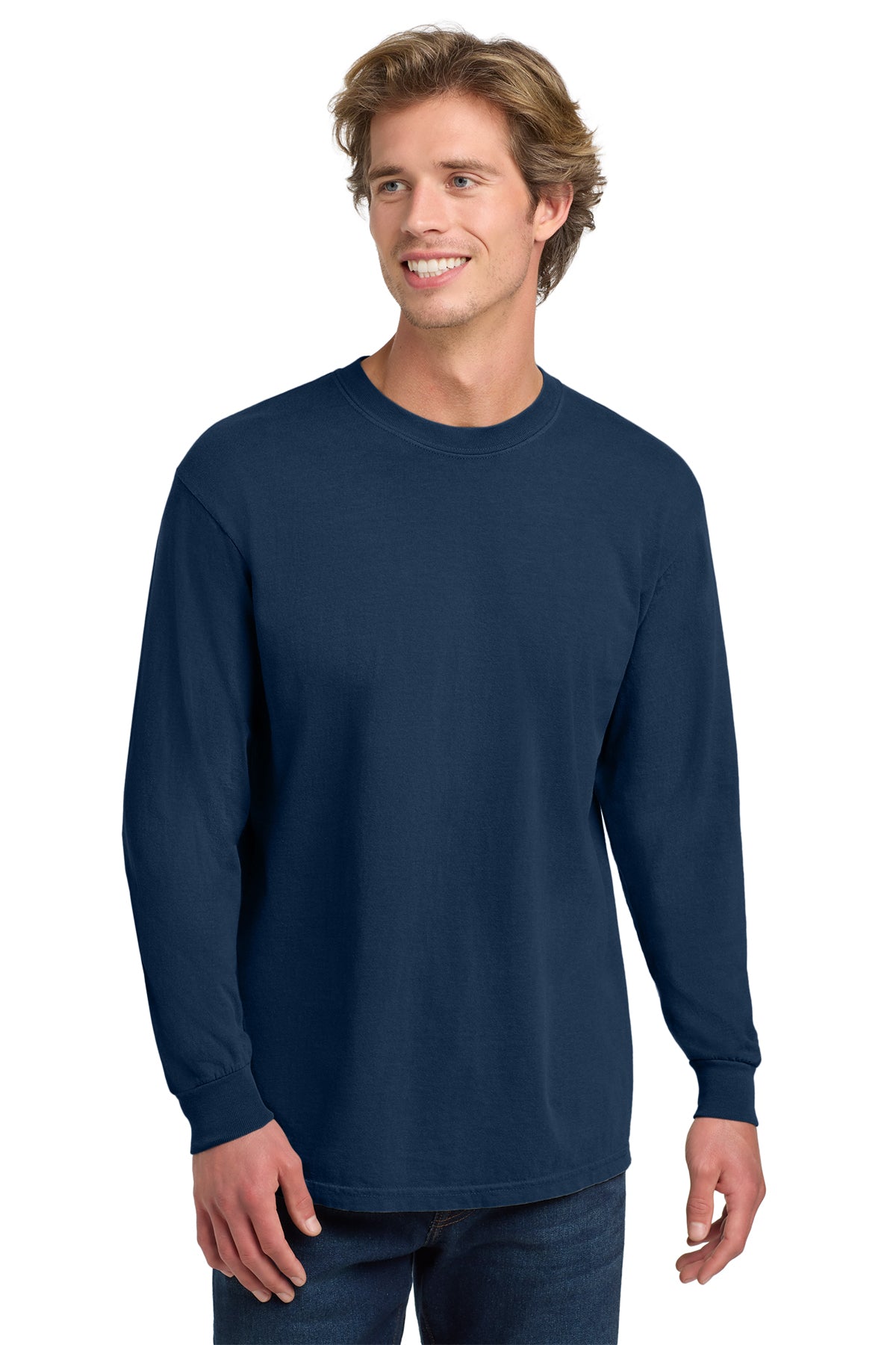 Comfort Colors® Heavyweight Ring Spun Long Sleeve Tee 6014 - True Navy