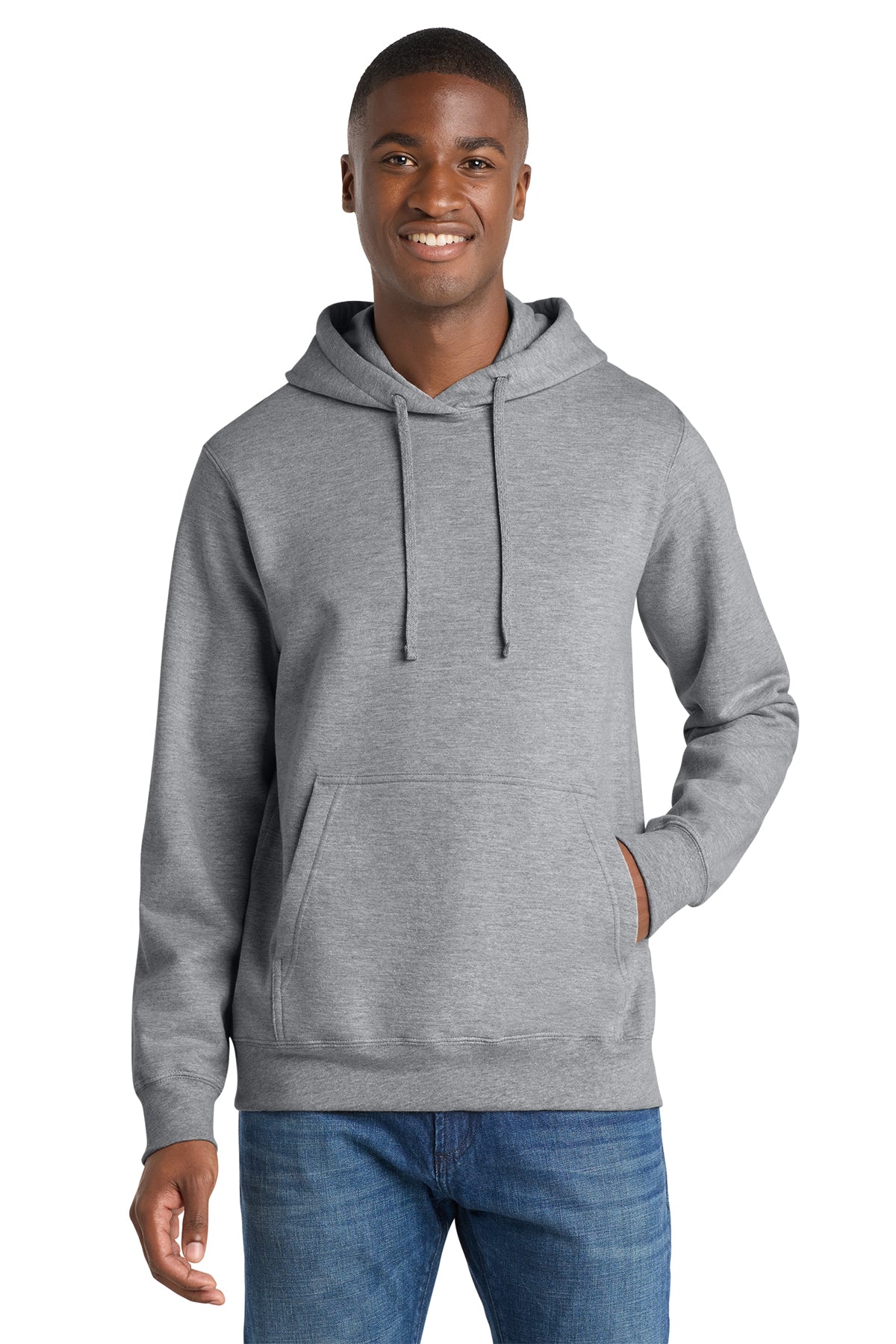 Port & Co® Fan Favorite® Fleece Pullover Hooded Sweatshirt PC850H - Athletic Heather