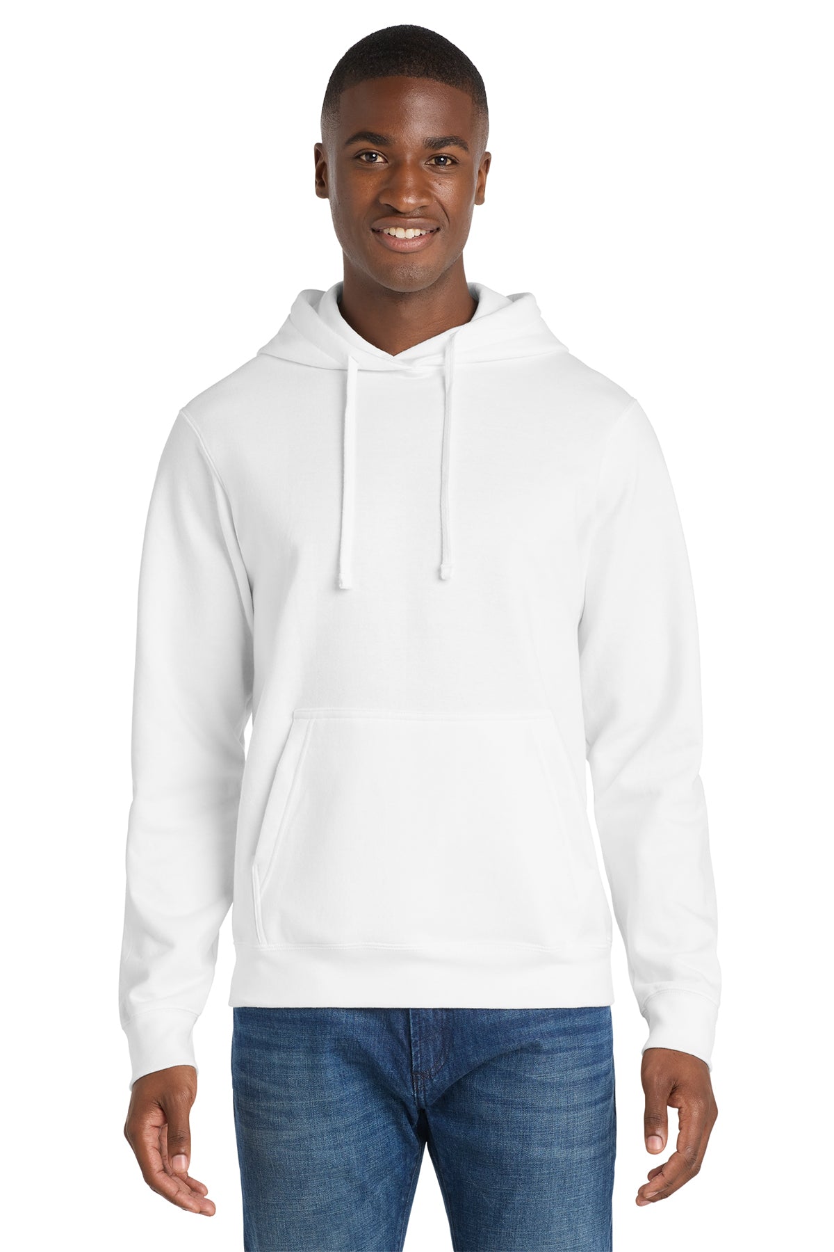 Port & Co® Fan Favorite® Fleece Pullover Hooded Sweatshirt PC850H - White