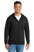 Port & Co® Fan Favorite® Fleece Full-Zip Hooded Sweatshirt PC850ZH - Jet Black