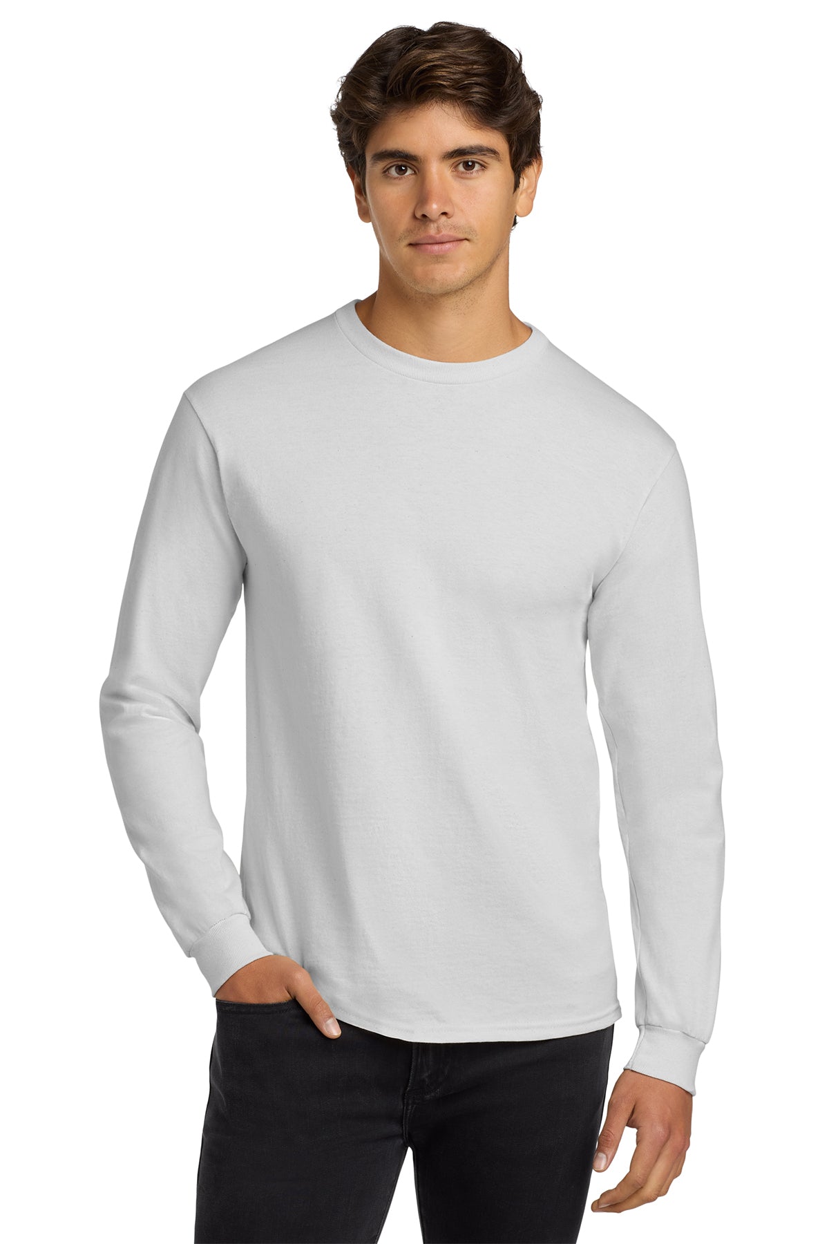 Gildan® Ultra Cotton® 100% US Cotton Long Sleeve T-Shirt G2400 - White