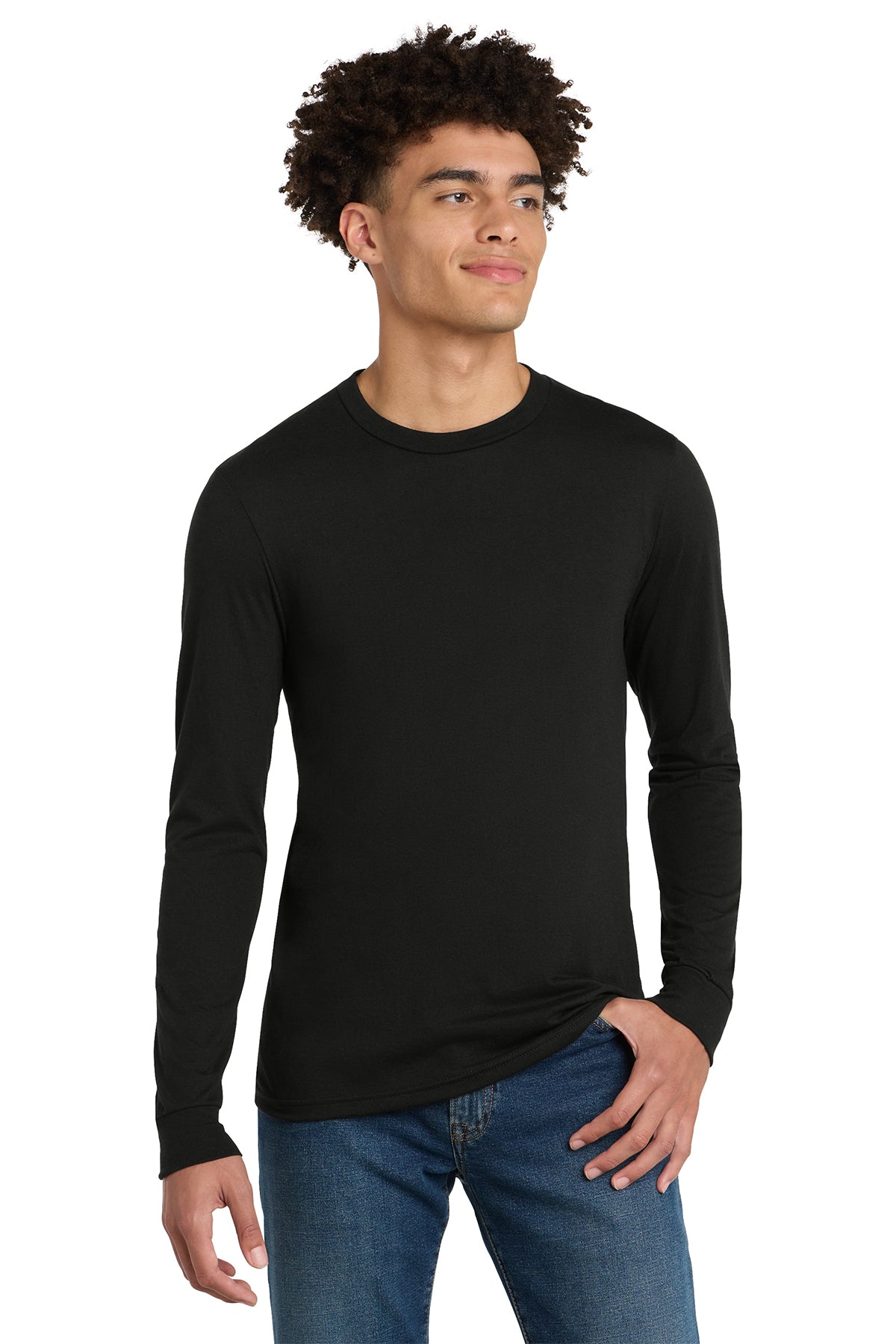 District® Perfect Tri® Long Sleeve Tee DM132 - Black