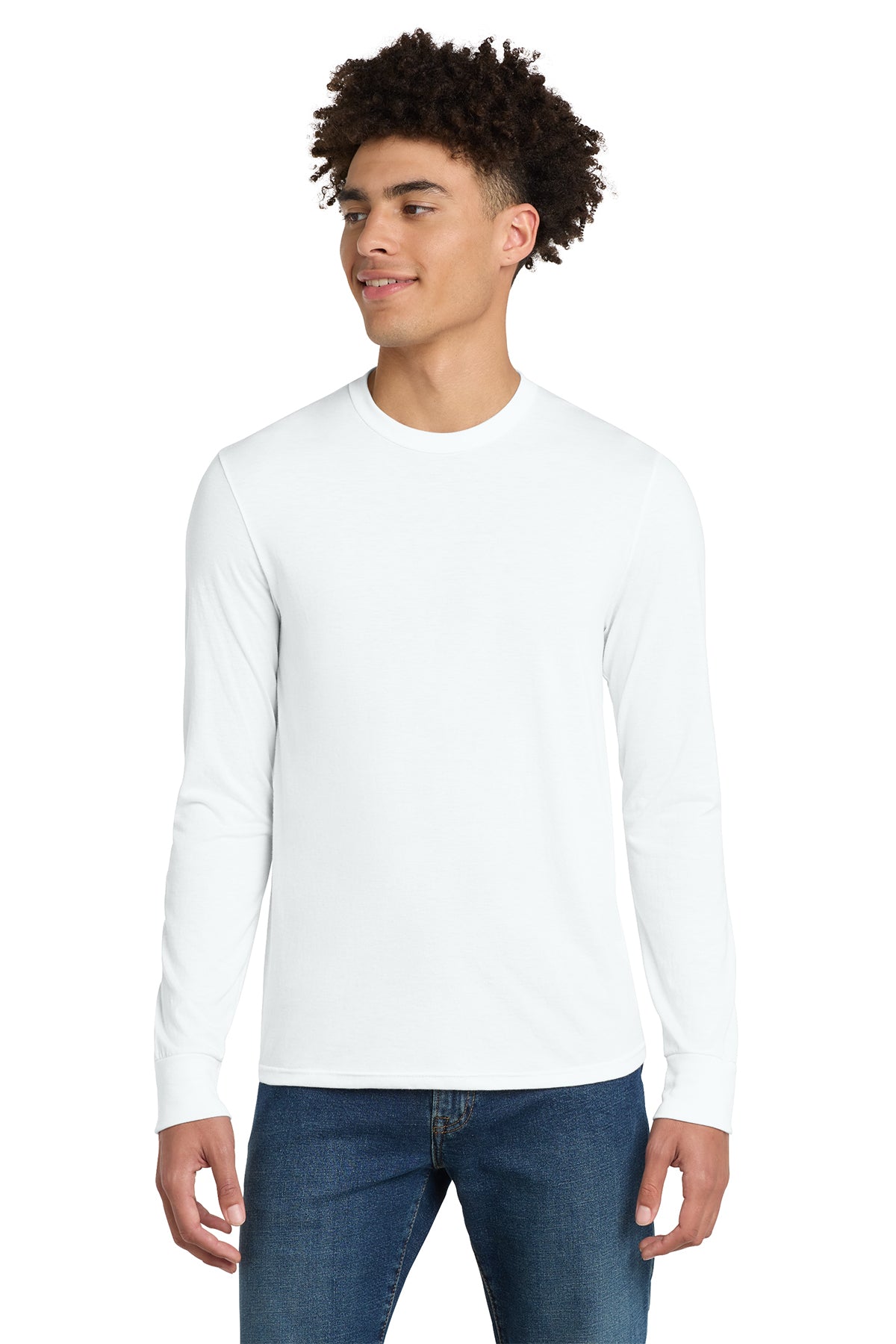 District® Perfect Tri® Long Sleeve Tee DM132 - White