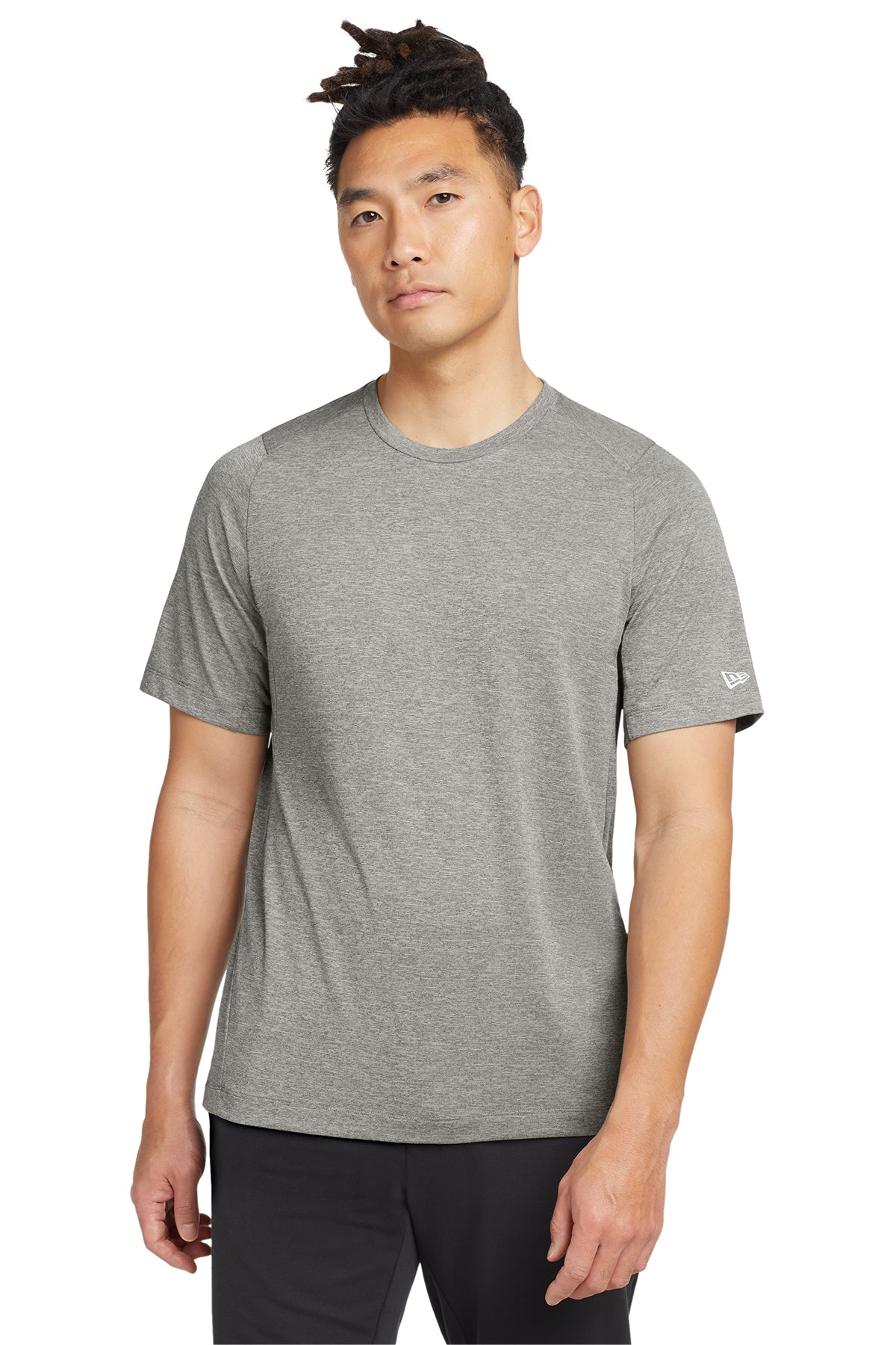 New Era® Series Performance Crew Tee NEA200 - Rainstorm Grey