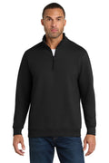 Port & Co® Fan Favorite® Fleece 1/4-Zip Pullover Sweatshirt PC850Q - Jet Black