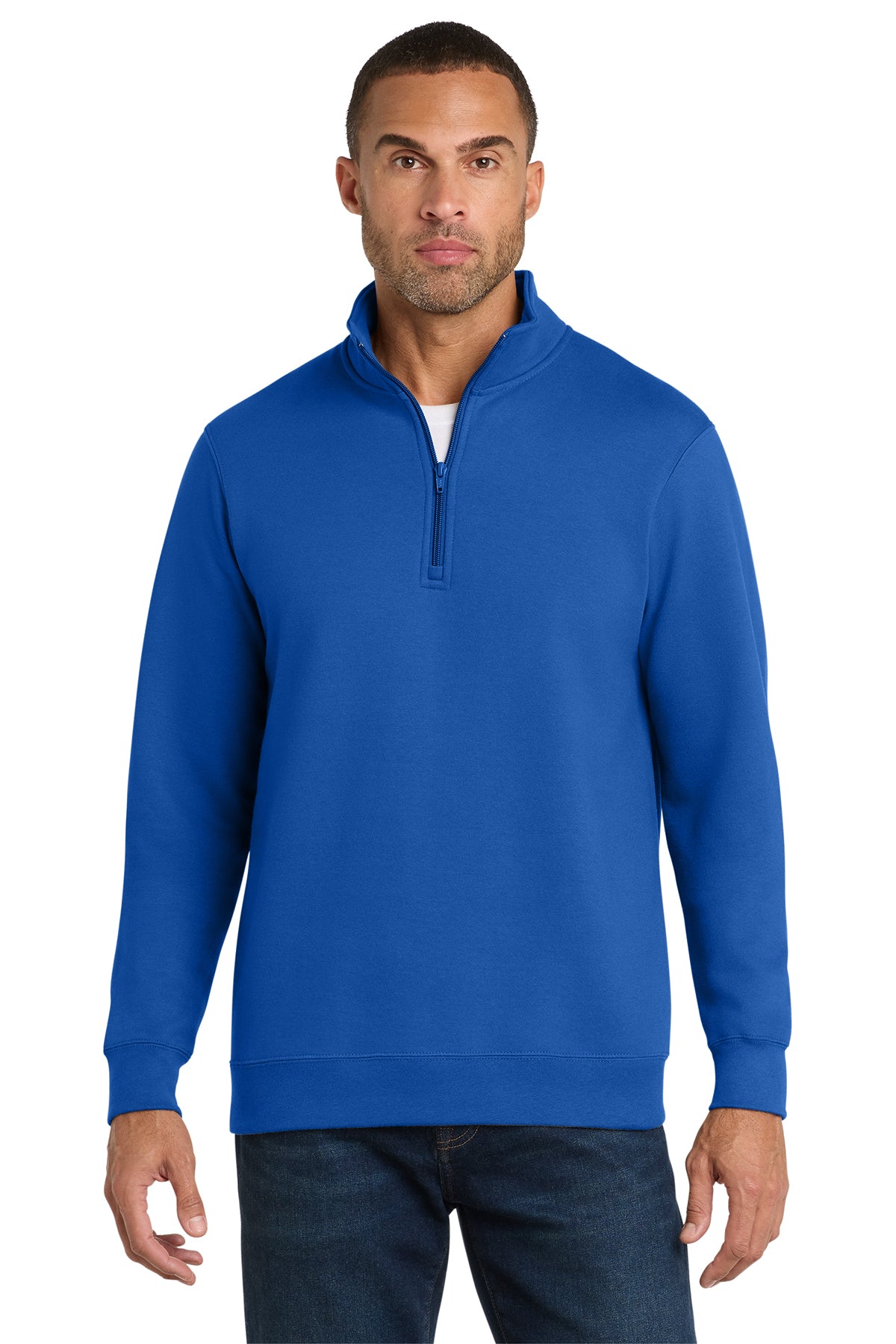 Port & Co® Fan Favorite® Fleece 1/4-Zip Pullover Sweatshirt PC850Q - True Royal