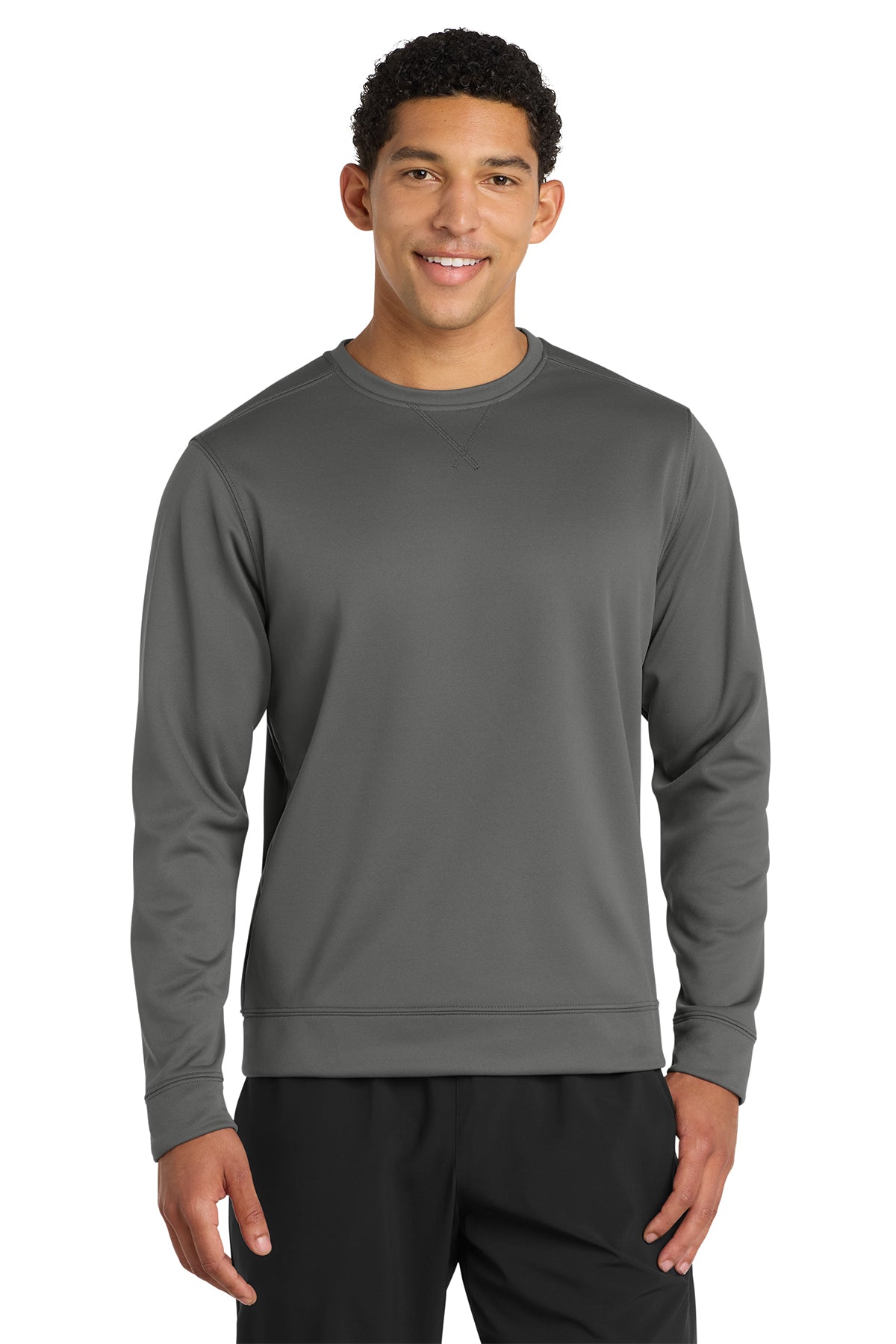 Port & Co® Performance Fleece Crewneck Sweatshirt PC590 - Charcoal