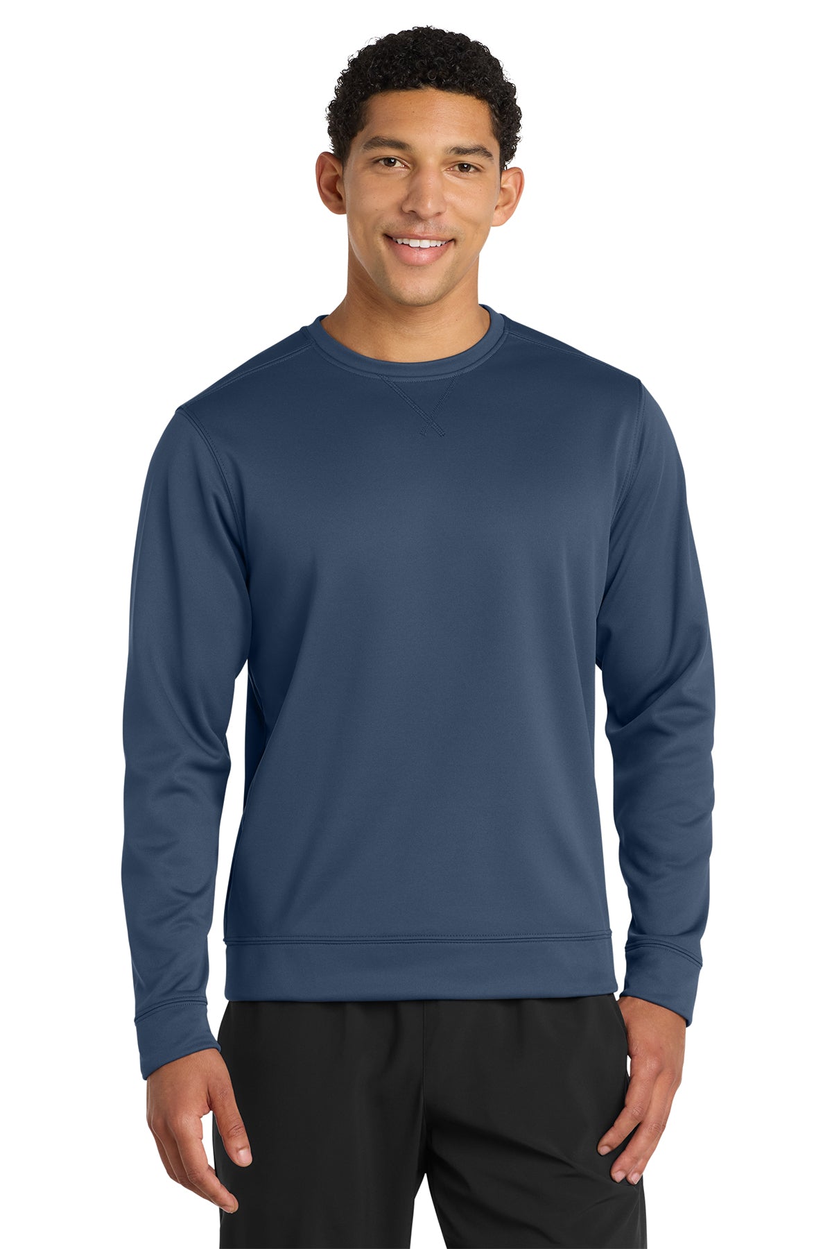 Port & Co® Performance Fleece Crewneck Sweatshirt PC590 - Deep Navy
