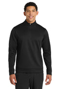 Port & Co® Performance Fleece 1/4-Zip Pullover Sweatshirt PC590Q - Jet Black