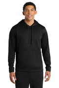 Port & Co® Performance Fleece Pullover Hooded Sweatshirt PC590H - Jet Black