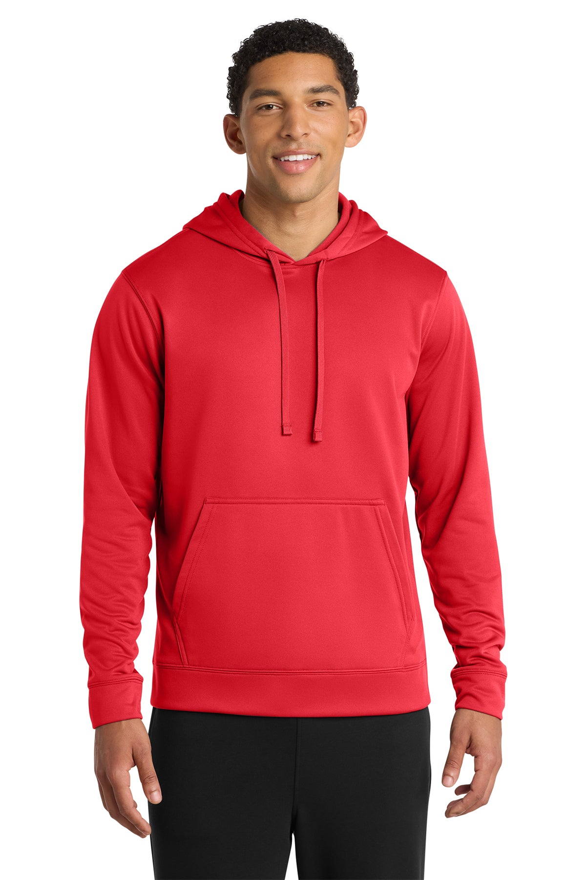 Port & Co® Performance Fleece Pullover Hooded Sweatshirt PC590H - Red