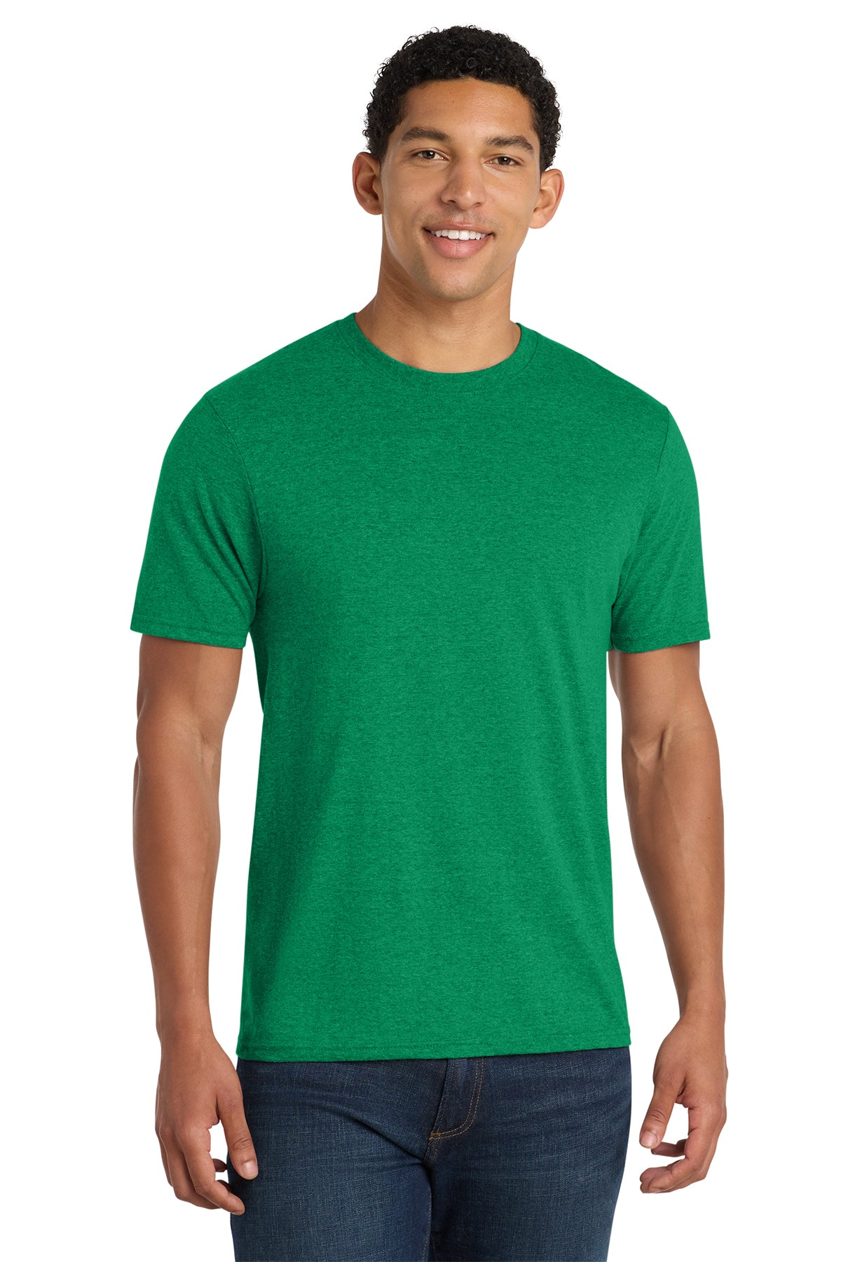 Port & Co® Fan Favorite® Blend Tee PC455 - Athletic Kelly Green Heather