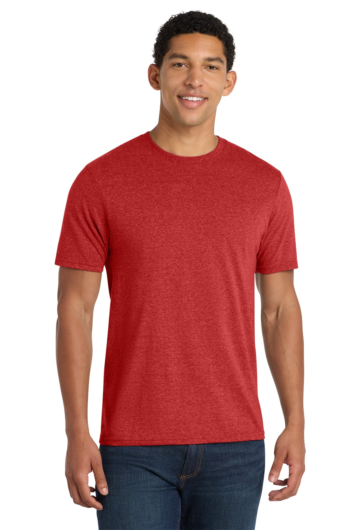 Port & Co® Fan Favorite® Blend Tee PC455 - Bright Red Heather