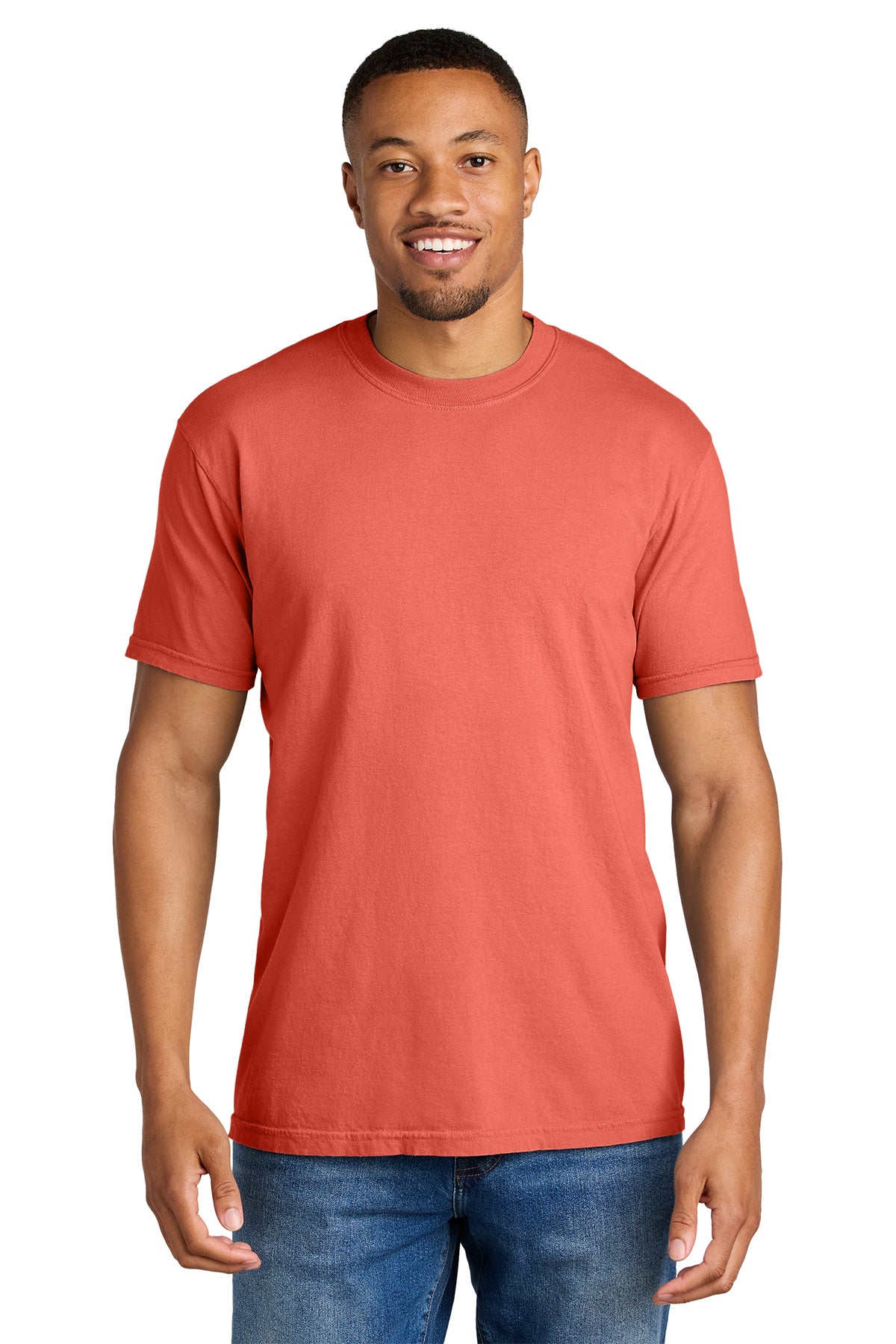 Comfort Colors® Heavyweight Ring Spun Tee 1717 - Bright Salmon