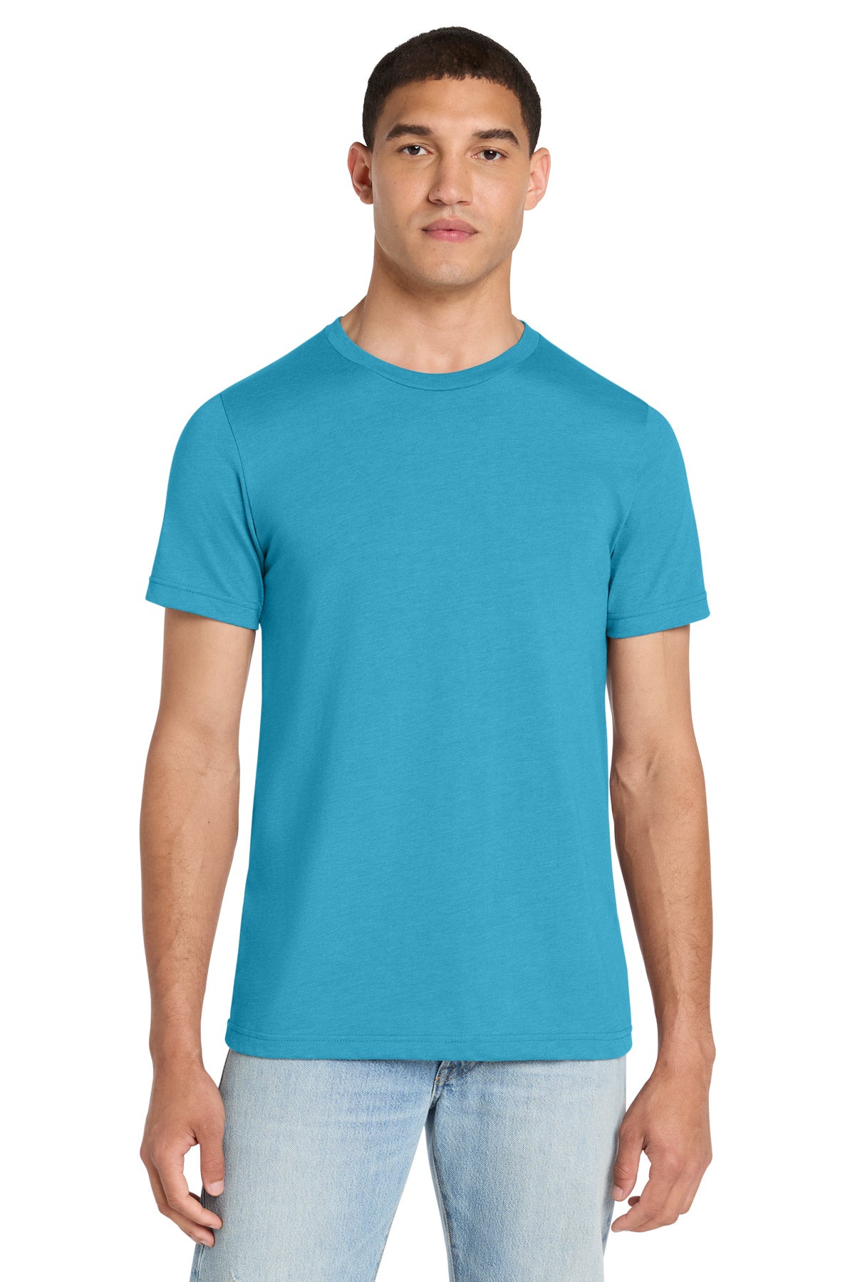 BELLA+CANVAS® Unisex Heather CVC Short Sleeve Tee BC3001CVC - Heather Aqua