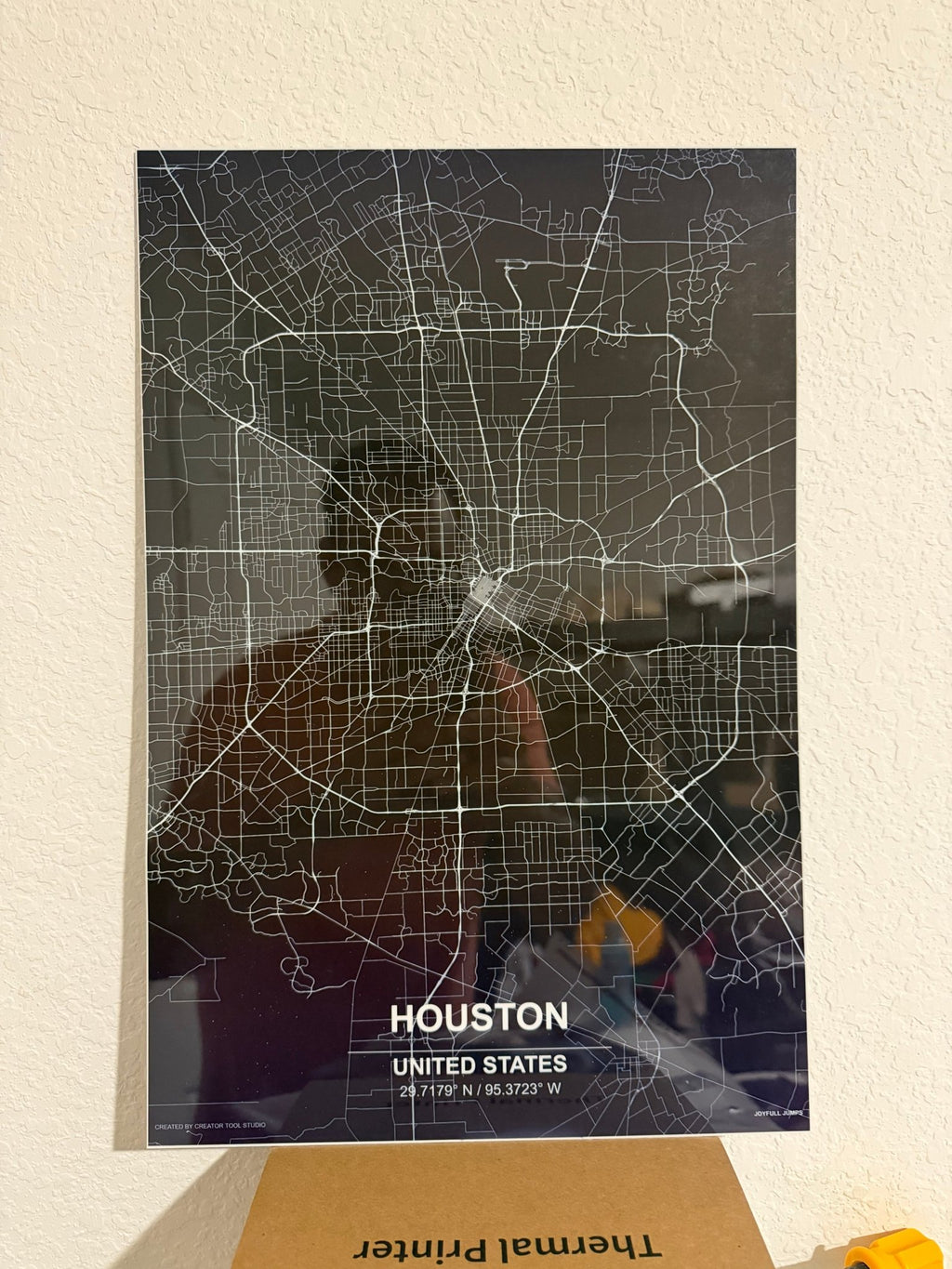 Houston - Metal Poster - Red Panda Workshop